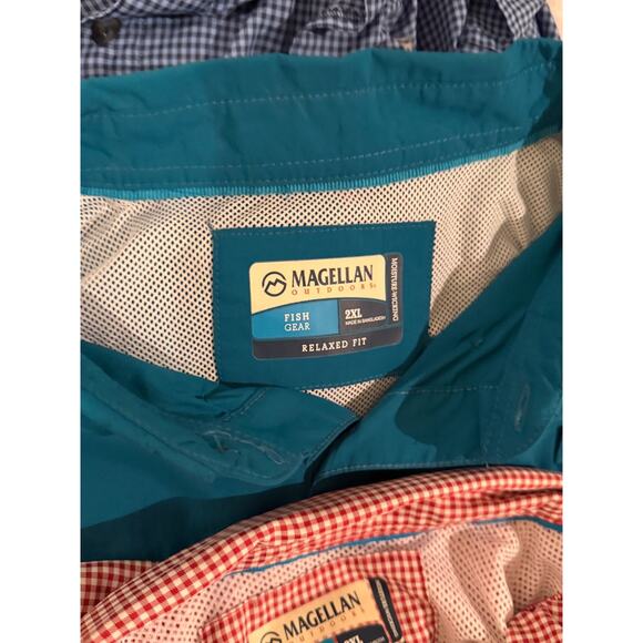 Magellan Outdoors Fish Gear Shirt Mens 2XL Lot of 6 Long Sleeve Fishing Vented - Picture 2 of 10